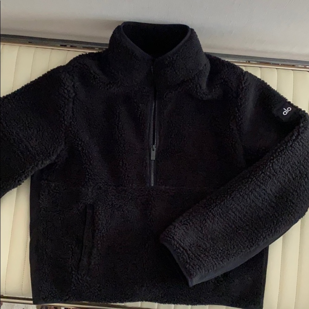 ALO Yoga ‘Shanti’ half-zip Sherpa pullover